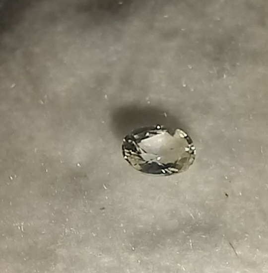 Oval White Sapphire 0.50 Ct
